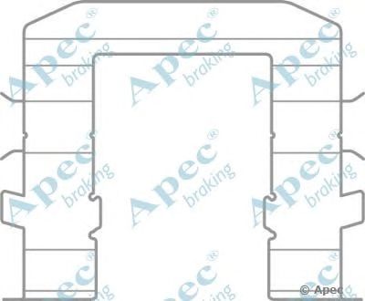 APEC BRAKING kit1094 -  Комплектующие, тормозные колодки